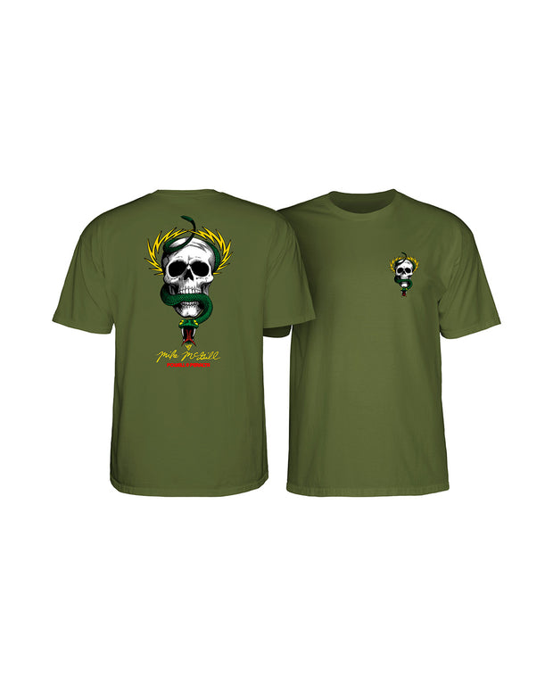 Powell Peralta - Mike McGill Skull & Snake T-Shirt Military Green