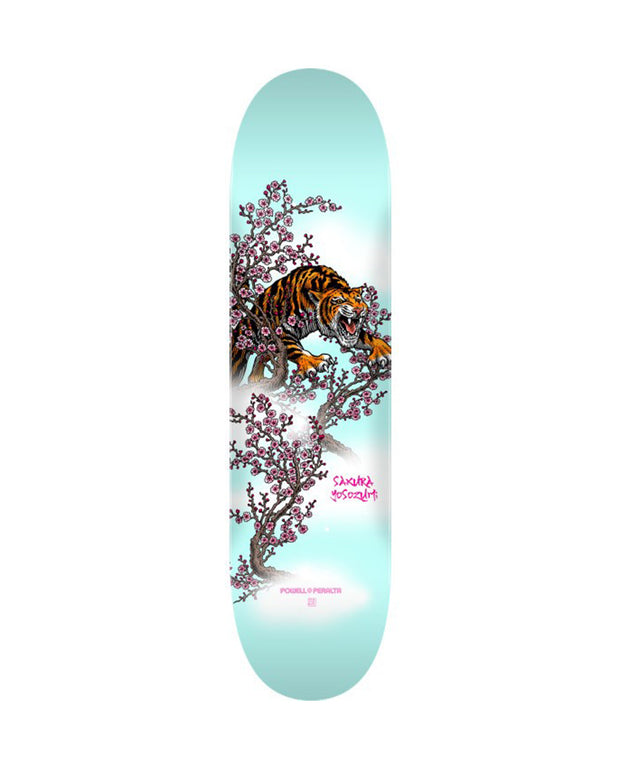 Powell Peralta - Yosozumi Tiger Skateboard Deck Light Blue