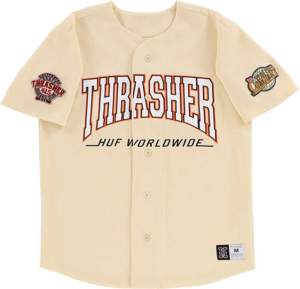 HUF - CENTER FIELD BASEBALL JERSEY – Legacyboardstore